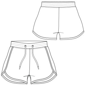 Moldes de confeccion para DAMA Shorts Short 7143